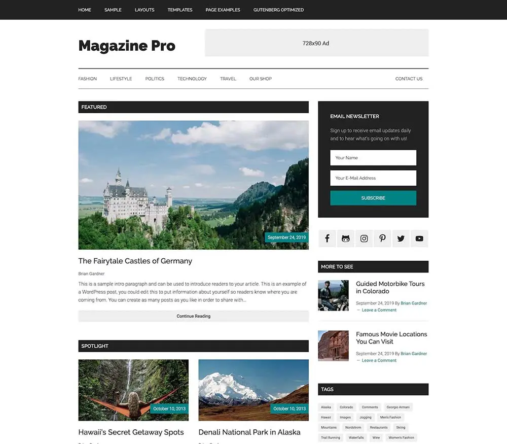 Magazine Pro Theme StudioPress