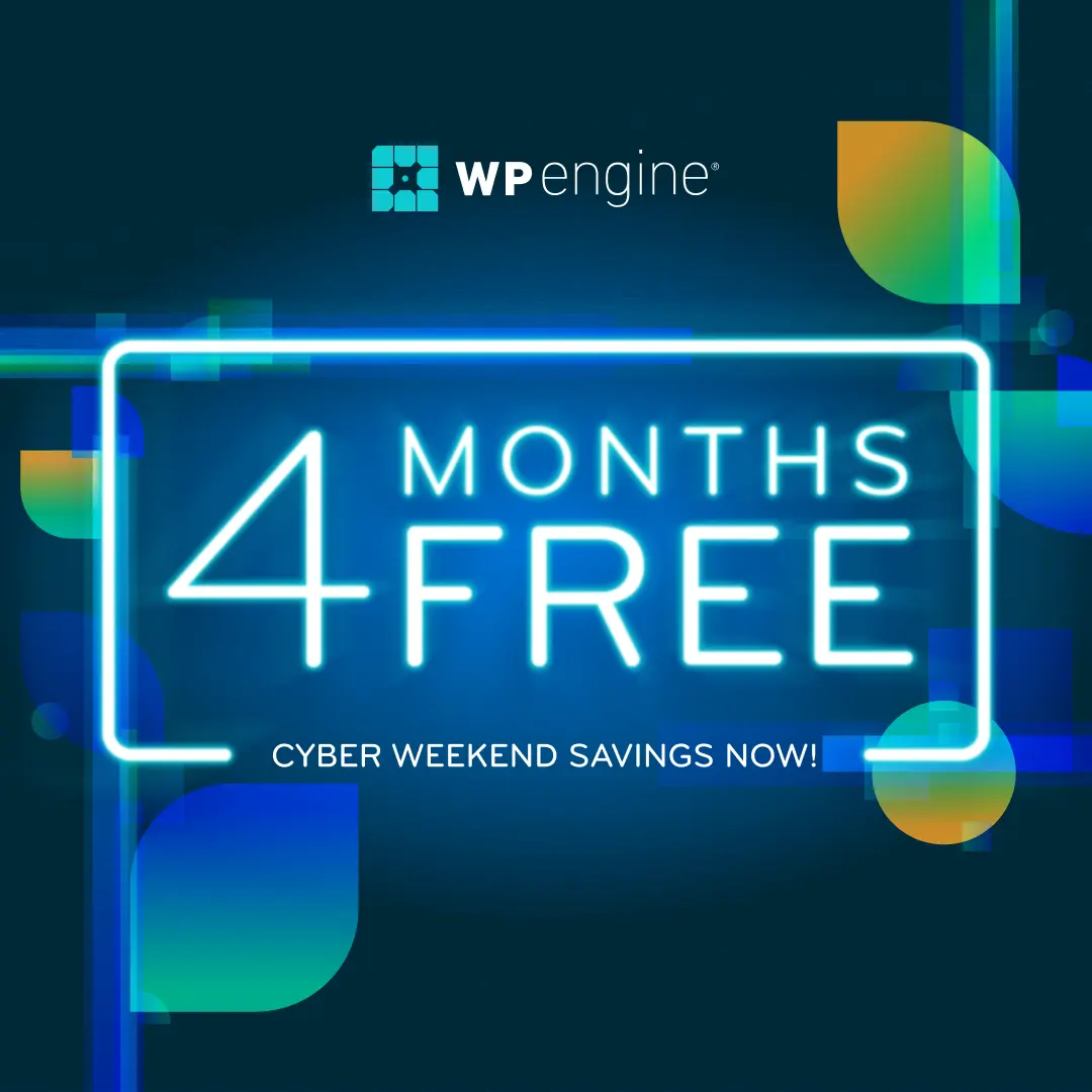 wpengine 4 months free -square