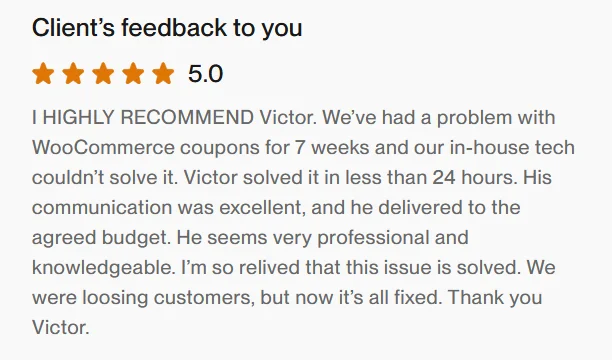 Victor is very professional and knowledgeable